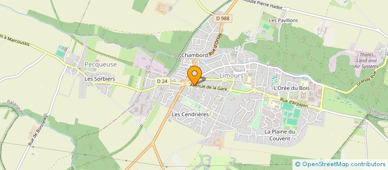 localisation de l'entreprise CERVICEM à LIMOURS