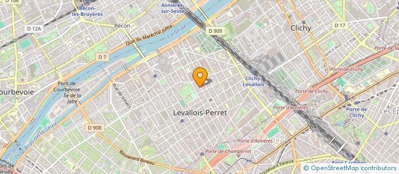 localisation de l'entreprise CERVINSCHI CONSTRUCT à LEVALLOIS-PERRET