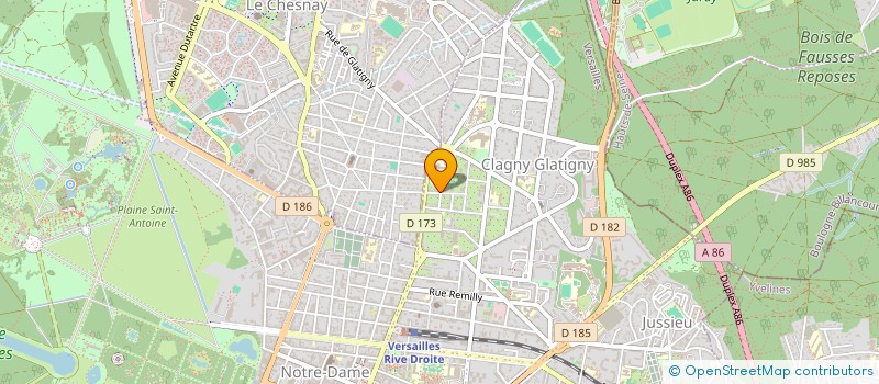 localisation de l'entreprise CERVO à VERSAILLES