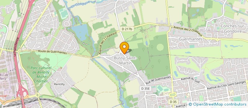 localisation de l'entreprise CERVONLINE  BUSSY-SAINT-MARTIN