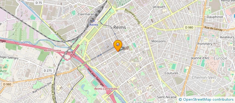 localisation de l'entreprise CERVOTEL SARL à REIMS