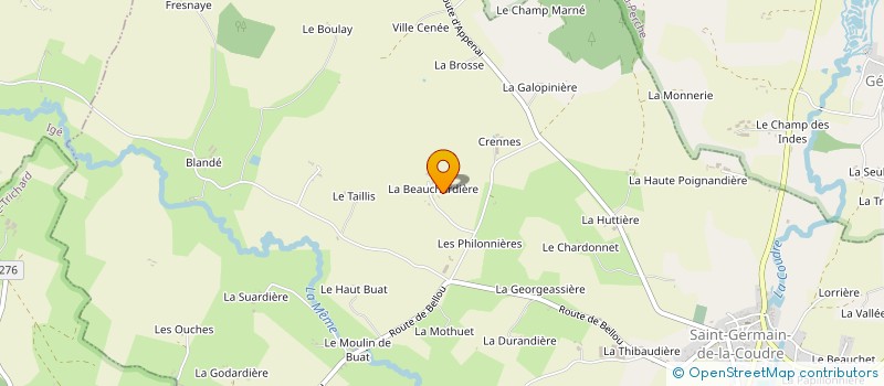 localisation de l'entreprise CERVU CONSEIL à SAINT-GERMAIN-DE-LA-COUDRE