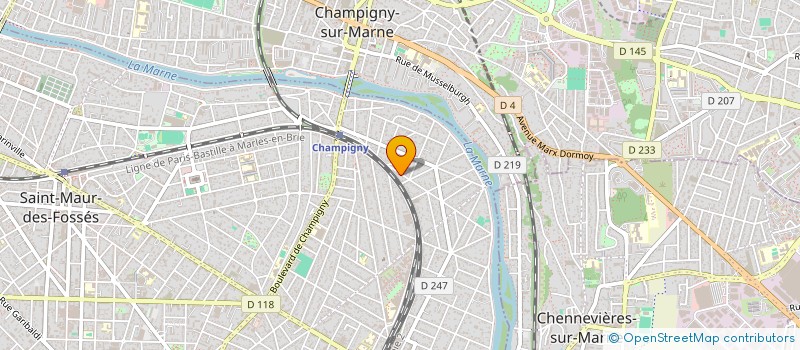 localisation de l'entreprise CERVUS à SAINT-MAUR-DES-FOSSES