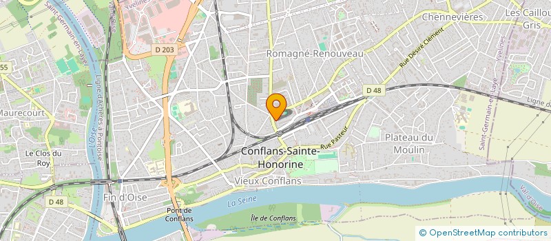 localisation de l'entreprise CERVUS IMMOBILIER  CONFLANS-SAINTE-HONORINE