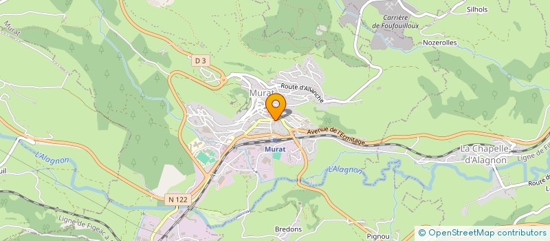 localisation de l'entreprise CERVUS IMPACT MURATAIS à MURAT