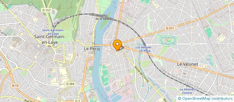 localisation de l'entreprise CERVUS INGENIERIE à LE PECQ