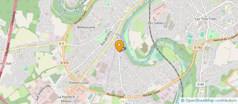 localisation de l'entreprise CERYCOM à SAINT-BENOIT