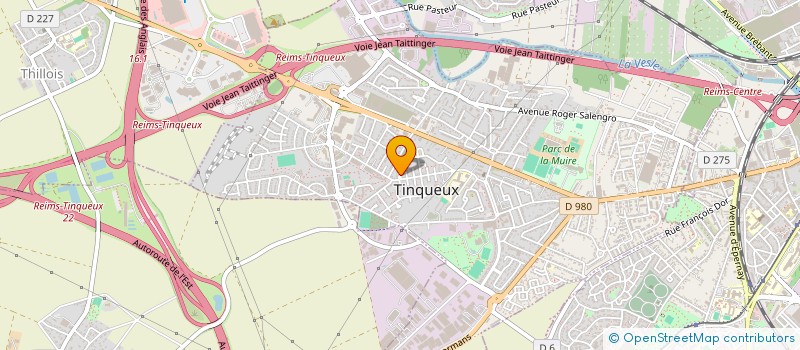 localisation de l'entreprise CERYX à TINQUEUX