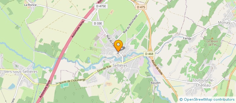 localisation de l'entreprise CES  SELLIERES