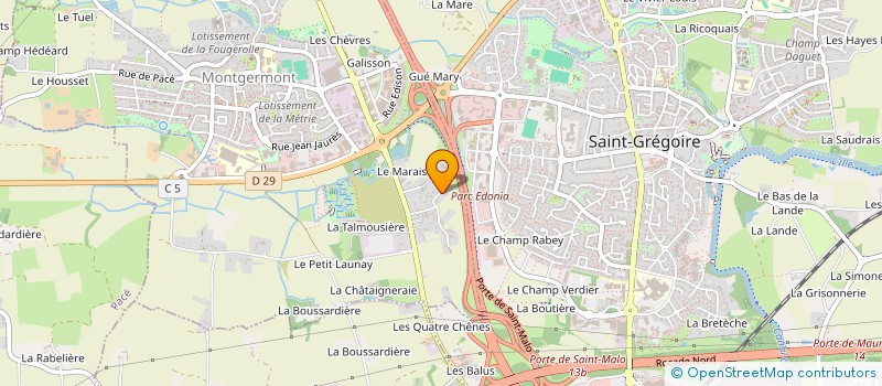 localisation de l'entreprise CES 7/7 à MONTGERMONT