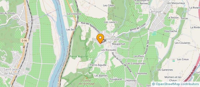 localisation de l'entreprise CESA  CROZES-HERMITAGE