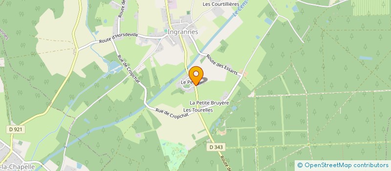 localisation de l'entreprise CESA 'MT à INGRANNES