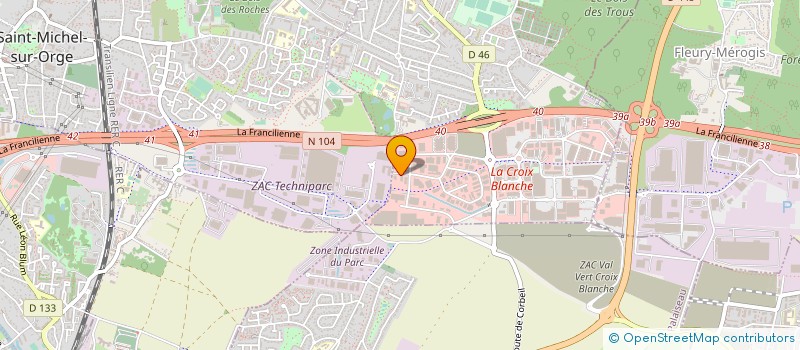 localisation de l'entreprise CESAM à SAINTE-GENEVIEVE-DES-BOIS