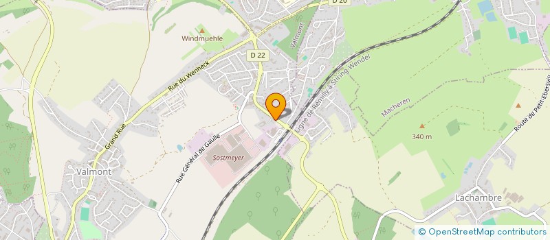 localisation de l'entreprise CESAM LOGISTIC à VALMONT