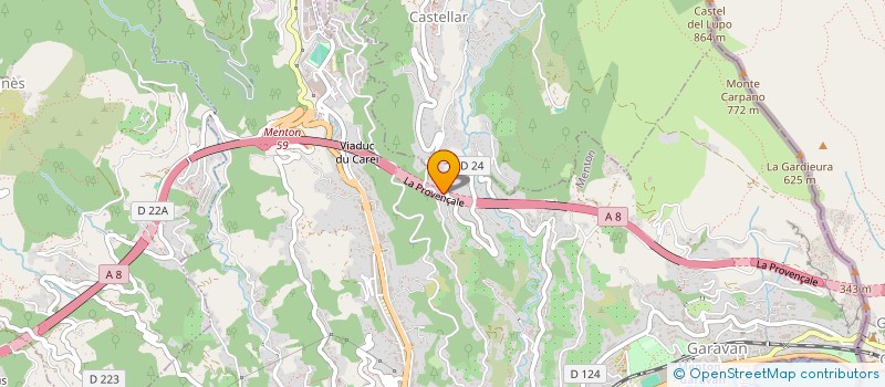 localisation de l'entreprise CESAN à MENTON