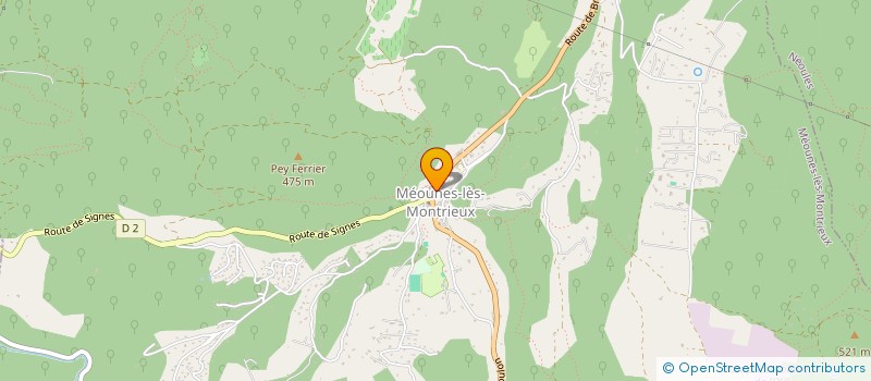 localisation de l'entreprise CESAR 2008  MEOUNES-LES-MONTRIEUX