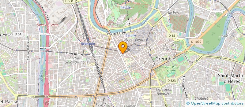 localisation de l'entreprise CESAR à GRENOBLE