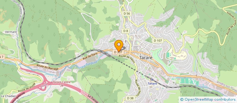 localisation de l'entreprise CESAR  TARARE