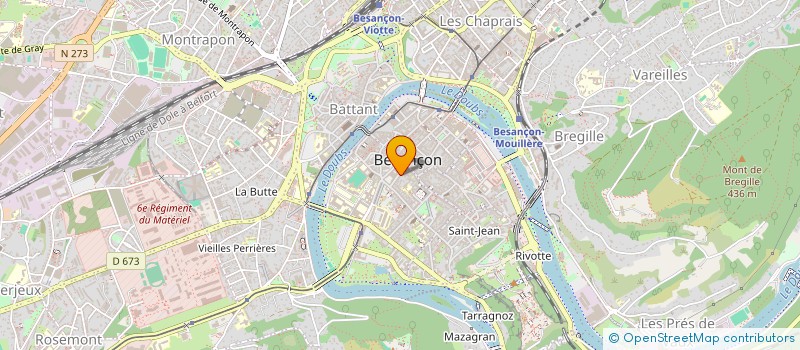 localisation de l'entreprise CESAR à BESANCON