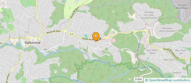 localisation de l'entreprise CESAR BTP à VALBONNE