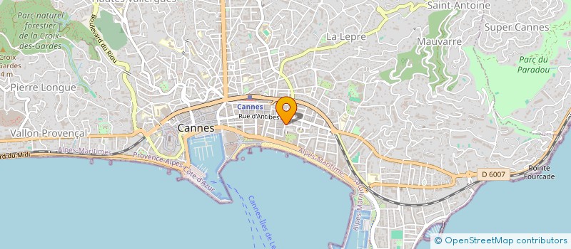 localisation de l'entreprise CESAR COIFFURE à CANNES