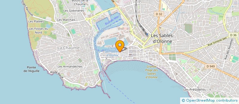localisation de l'entreprise CESAR ET ROSALIE à LES SABLES D'OLONNE