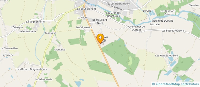 localisation de l'entreprise CESAR FLEURS à MARTIZAY