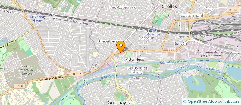 localisation de l'entreprise CESAR INTERNATIONAL à CHELLES