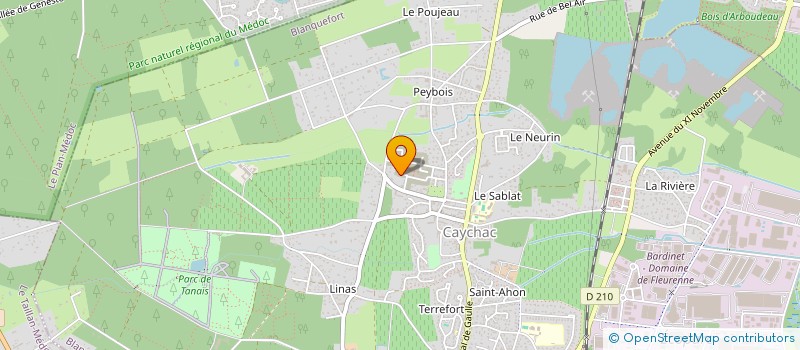 localisation de l'entreprise CESAR PINTO à BLANQUEFORT