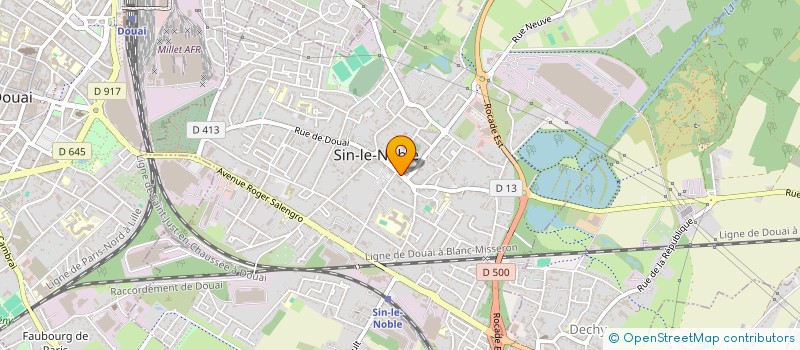 localisation de l'entreprise CESAR PIZZA  SIN-LE-NOBLE