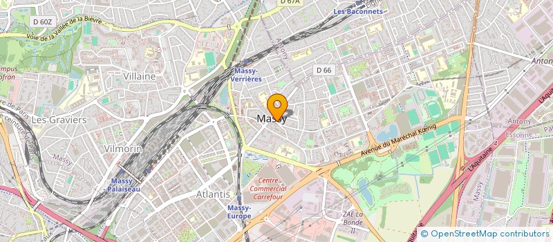 localisation de l'entreprise CESAR SOCIETE DE SECURITE PRIVEE (CSDSP) à MASSY