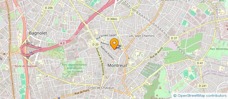 localisation de l'entreprise CESAR TRANSPORT à MONTREUIL