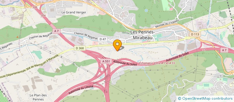 localisation de l'entreprise CESAR TRANSPORT SECURISE à LES PENNES-MIRABEAU