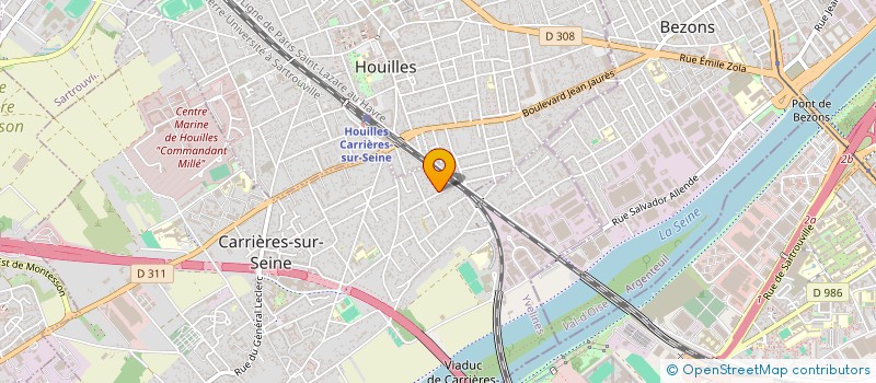 localisation de l'entreprise CESAR TRANSPORTS à CARRIERES-SUR-SEINE