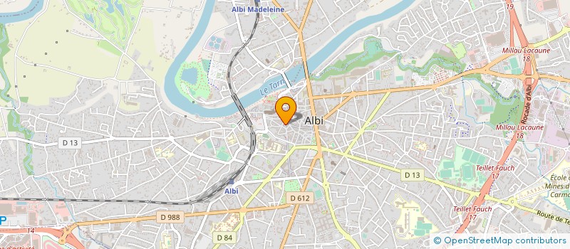 localisation de l'entreprise CESARA à ALBI