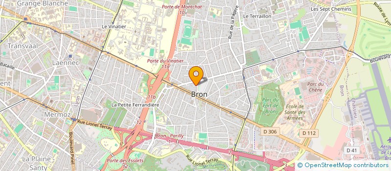 localisation de l'entreprise CESARATTO CARRELAGE à BRON
