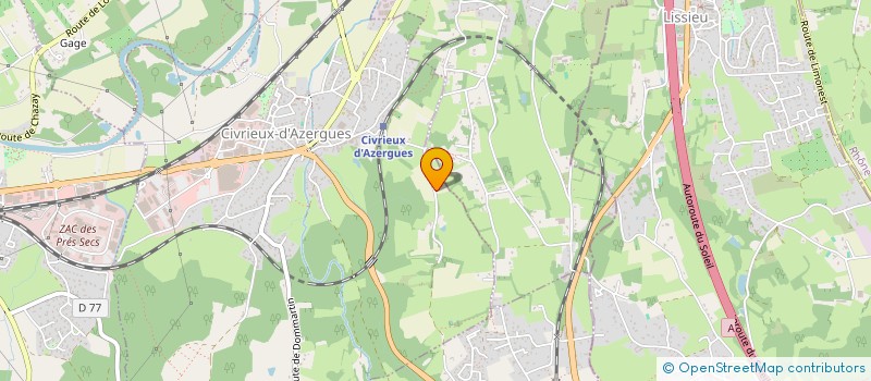 localisation de l'entreprise CESARI CHRISTOPHE  CIVRIEUX-D'AZERGUES