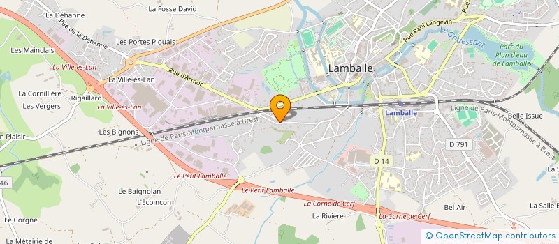 localisation de l'entreprise CESARIO  LAMBALLE-ARMOR