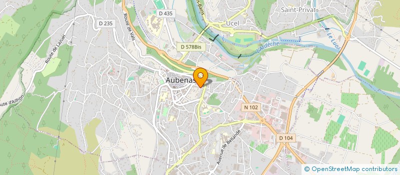 localisation de l'entreprise CESARTH SOCIETE CIVILE à AUBENAS