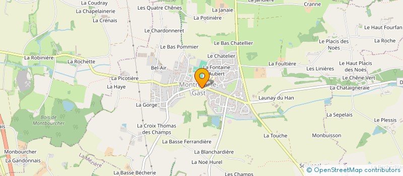 localisation de l'entreprise CESBRON  MONTREUIL-LE-GAST