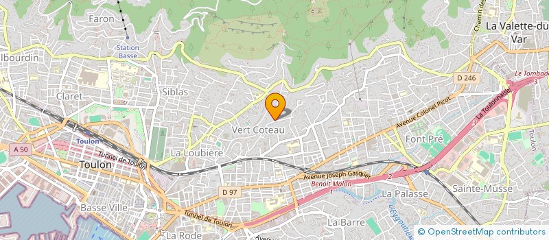 localisation de l'entreprise CESBRON CAPITAL  TOULON