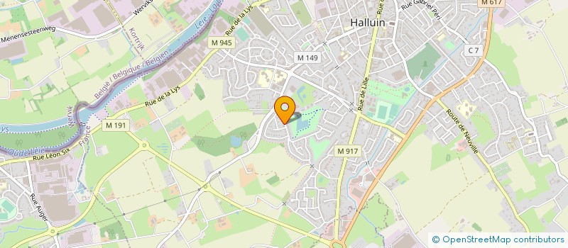 localisation de l'entreprise CESCA DIFFUSION  HALLUIN