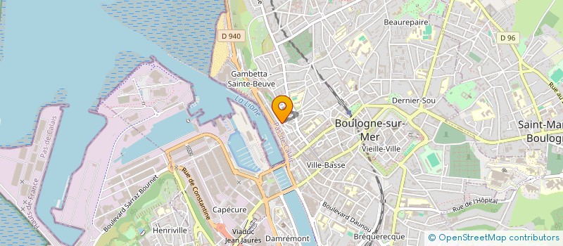 localisation de l'entreprise CESE  BOULOGNE SUR MER