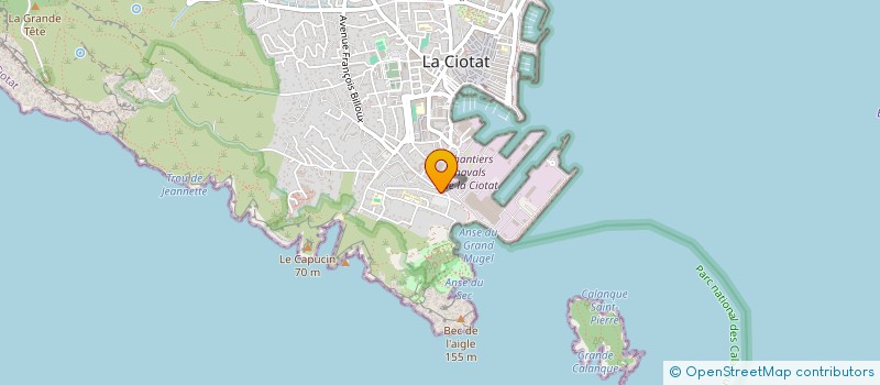 localisation de l'entreprise CESELIA DECOBAT à LA CIOTAT
