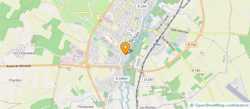localisation de l'entreprise CESEN à PONS