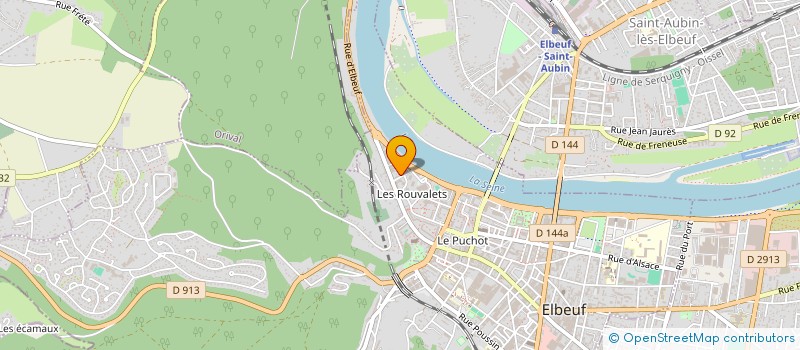 localisation de l'entreprise CESHINA  ELBEUF