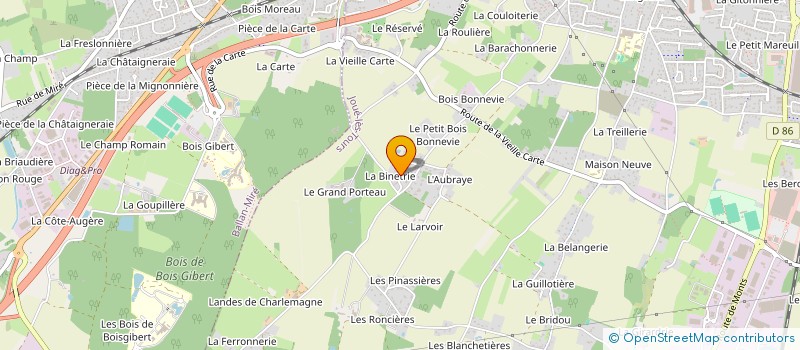 localisation de l'entreprise CESI C4MEL ROAD à JOUE-LES-TOURS