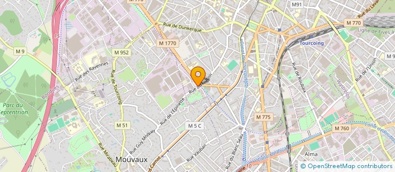 localisation de l'entreprise CESIM  TOURCOING