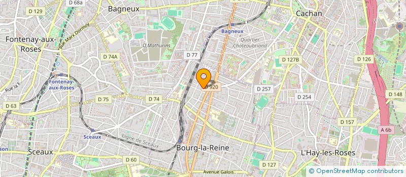 localisation de l'entreprise CESIUM PARTNER à BOURG-LA-REINE