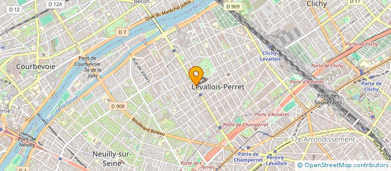 localisation de l'entreprise CESMO GROUPE à LEVALLOIS-PERRET